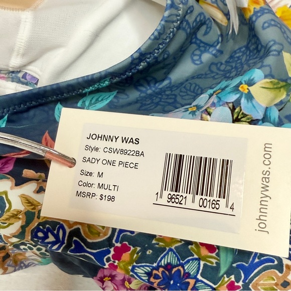JOHNNY WAS - Woman’s Sady Floral Halter One-Piece Swimsuit - Medium - NWT - Picture 8 of 10